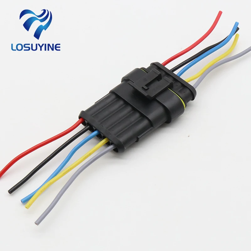 5 Pin Way Sealed Waterproof Electrical Wire Connector Plug Set auto connectors with cable
5 Pin Way Sealed Waterproof Electrical Wire Connector Plug Set auto connectors with cable