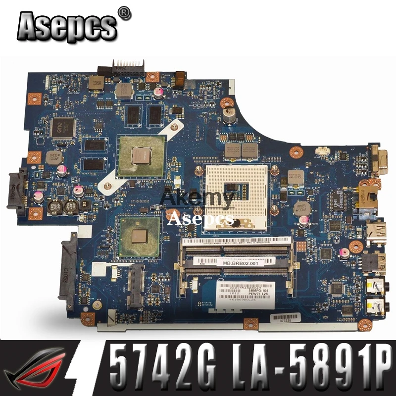 LA-5891P LA-5893P материнская плата для Acer Aspire 5742G 5740 5741 с видеокартой тест работа 100%