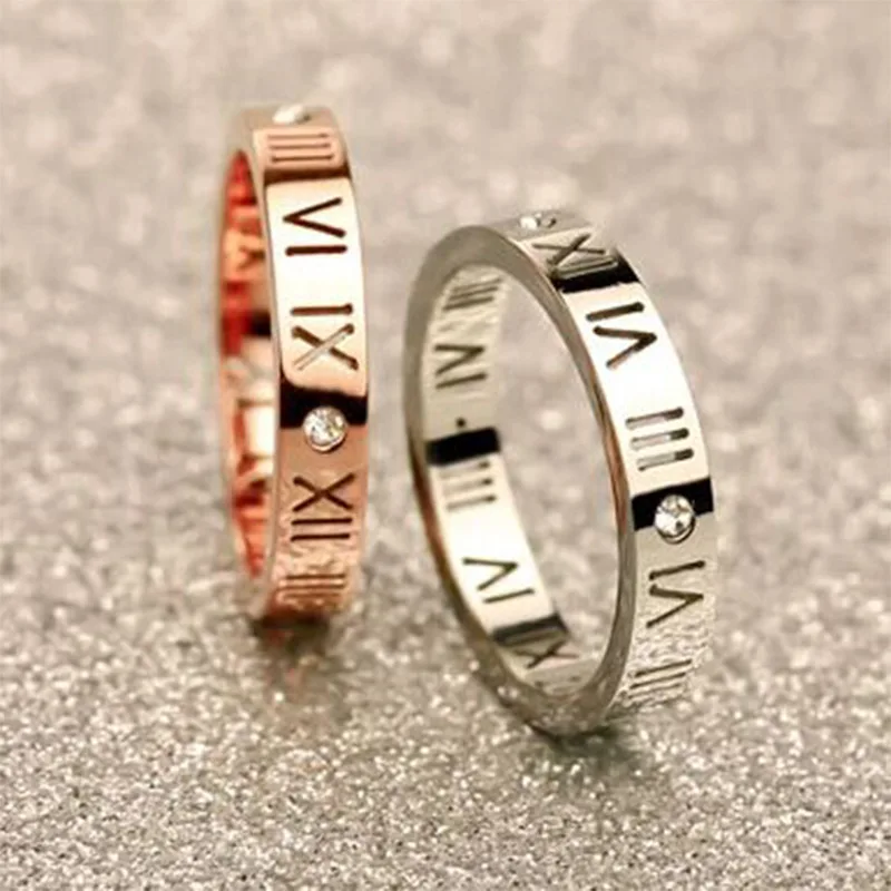 Trendy Stainless Steel Rings for Women Cubic Zirconia Ring Roman Numerals Letter Words Female Wedding Bands
Trendy Stainless Steel Rings for Women Cubic Zirconia Ring Roman Numerals Letter Words Female Wedding Bands