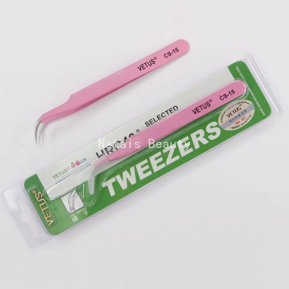 10 pcs VETUS Tweezer Pink CS-15 for Eyelash Extension with Four Styles Makeup Tools
10 pcs VETUS Tweezer Pink CS-15 for Eyelash Extension with Four Styles Makeup Tools