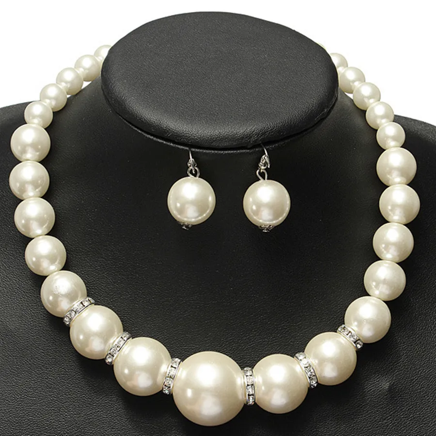 Big Size Nigerian Beads Jewelry Sets For Women Red/White Simulated-pearl Party Necklace Earrings Set Turkish Jewelry
Big Size Nigerian Beads Jewelry Sets For Women Red/White Simulated-pearl Party Necklace Earrings Set Turkish Jewelry