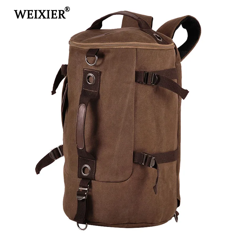 Travel Bags WEIXIER Canvas Men's Vintage Men Travel Luggage Weekend Bag Large Capacity Casual Big New Multifunction Travel Bag
Travel Bags WEIXIER Canvas Men's Vintage Men Travel Luggage Weekend Bag Large Capacity Casual Big New Multifunction Travel Bag