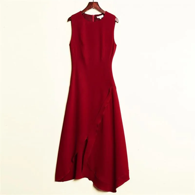 Women Dress 2019 High Quality Summer Designer Runway O-Neck Sleeveless Slim Irregular Plus Size Party Dresses
Women Dress 2019 High Quality Summer Designer Runway O-Neck Sleeveless Slim Irregular Plus Size Party Dresses