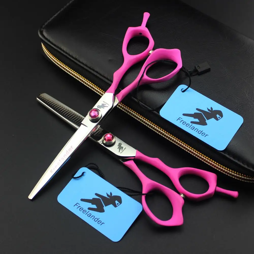 6 inch professional barber hair shear hairdressing scissors thinning scissors Pink elastic handle cutting styling tool for hair
6 inch professional barber hair shear hairdressing scissors thinning scissors Pink elastic handle cutting styling tool for hair