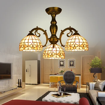 Vintage 8" 3 Bulbs Zinc Alloy Mediterranean Sea LED Tiffany lustres shell lamp for home retro restaurant chandelier bedroom
Vintage 8" 3 Bulbs Zinc Alloy Mediterranean Sea LED Tiffany lustres shell lamp for home retro restaurant chandelier bedroom