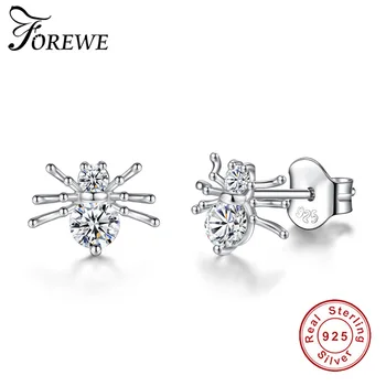 FOREWE 100% 925 Sterling Silver Earrings Pave Crystal CZ Tiny Cute Spider Animal Stud Earrings for Women Girls Fashion Jewelry
FOREWE 100% 925 Sterling Silver Earrings Pave Crystal CZ Tiny Cute Spider Animal Stud Earrings for Women Girls Fashion Jewelry