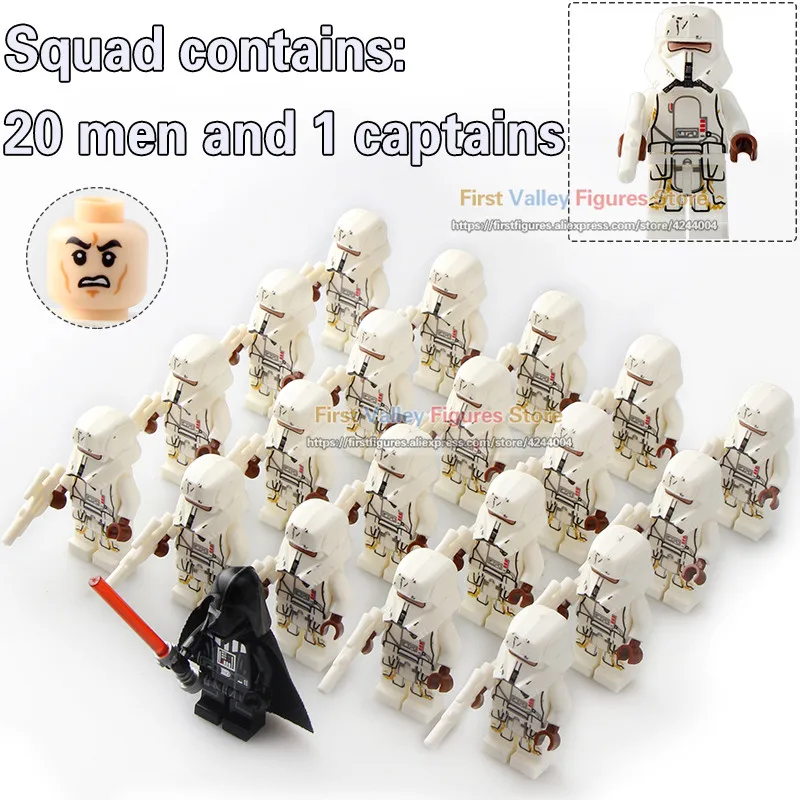 21PCS/LOT Clone Trooper Imperial Army Military Stormtrooper Action Figures Building Blocks For Children Model Gift Toys PG830
21PCS/LOT Clone Trooper Imperial Army Military Stormtrooper Action Figures Building Blocks For Children Model Gift Toys PG830