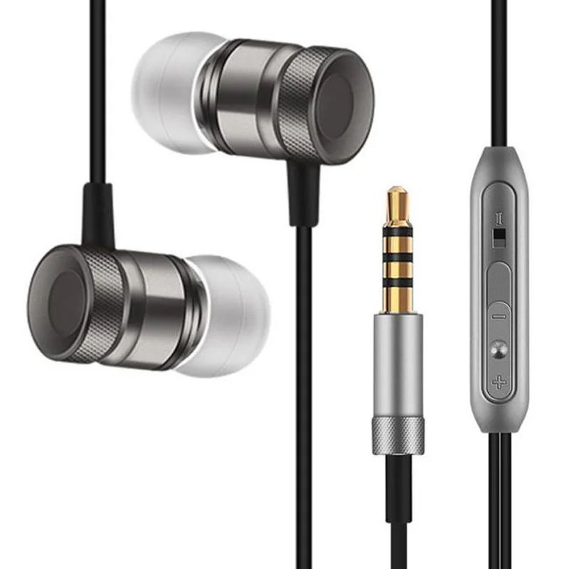 Super bass музыкой стерео наушник Heavy Metal наушники для Meizu MX5 гарнитуры MIC объем