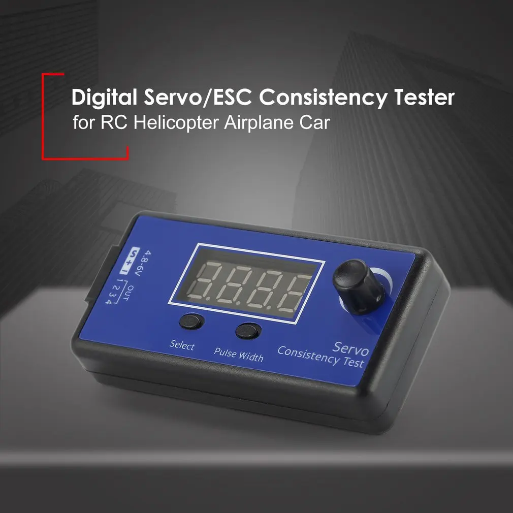 DC 4.8-6V Mini 3 Modes Digital Servo/ESC Consistency Tester Steering Gear Measurement for RC Helicopter Airplane Car Tool Parts
DC 4.8-6V Mini 3 Modes Digital Servo/ESC Consistency Tester Steering Gear Measurement for RC Helicopter Airplane Car Tool Parts