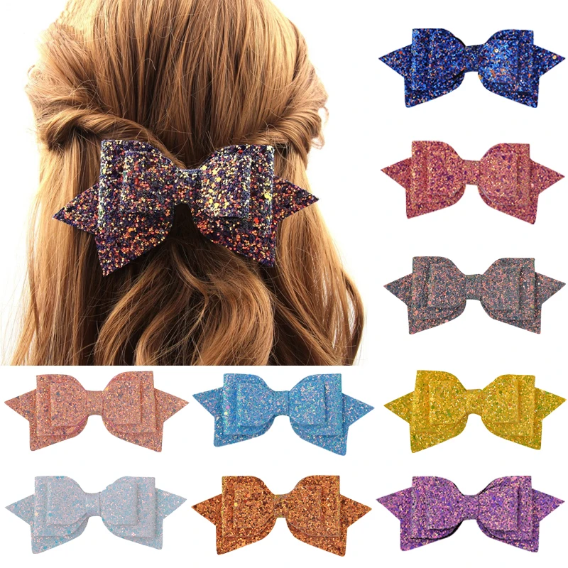 New 5 Inch Glitter Hair Bows Korean Handmade Hair Clip for Women Girls Boutique Fashion Princess Hairpins Kids Hair Accessories
New 5 Inch Glitter Hair Bows Korean Handmade Hair Clip for Women Girls Boutique Fashion Princess Hairpins Kids Hair Accessories