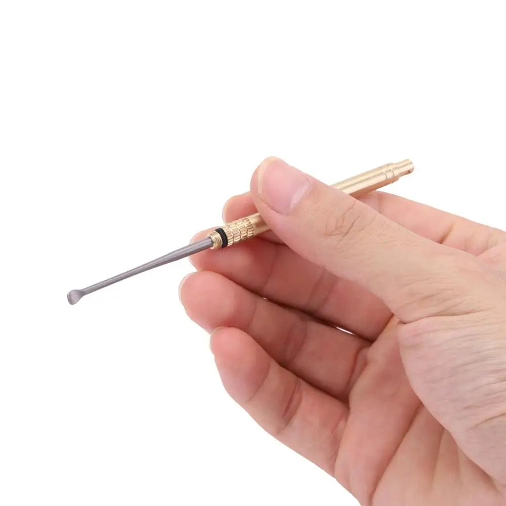 Titanium Tactics Toothpick Earpicker Brass Socket Tube Waterproof Outdoor EDC Self-defense Multifunction Portable Tool
Titanium Tactics Toothpick Earpicker Brass Socket Tube Waterproof Outdoor EDC Self-defense Multifunction Portable Tool