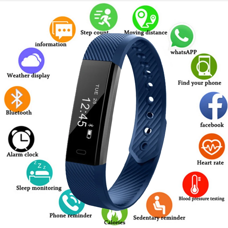 New Smart Bracelet Fitness Tracker Band Bluetooth Sleep Monitor Watch Sport Wristband for ios Android Phone pk Fit Bit Mi band 3
New Smart Bracelet Fitness Tracker Band Bluetooth Sleep Monitor Watch Sport Wristband for ios Android Phone pk Fit Bit Mi band 3