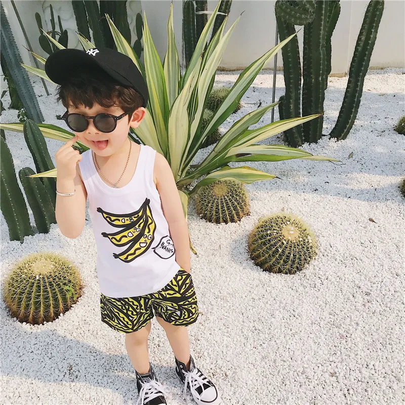 Summer Children Clothing Banana Set Sport Suit Tee+Shorts Kids Vest Tshirt Clothing Boys Girls clothes Stella Beach Shorts Set
Summer Children Clothing Banana Set Sport Suit Tee+Shorts Kids Vest Tshirt Clothing Boys Girls clothes Stella Beach Shorts Set