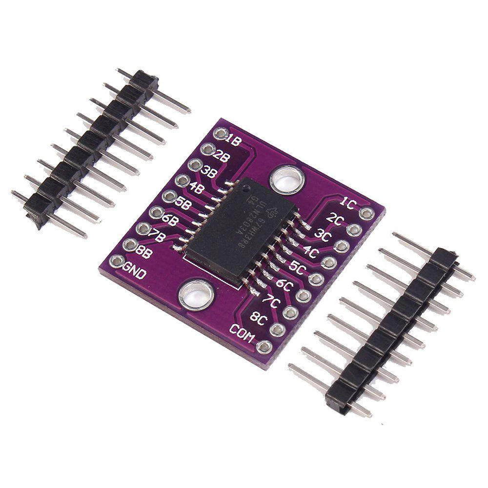 ULN2803A module high-voltage outputs high-current Darlington Transistor Array module board
ULN2803A module high-voltage outputs high-current Darlington Transistor Array module board