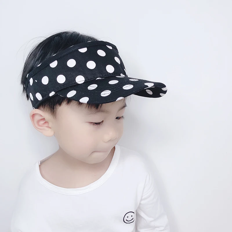 children korean fashion sun visor hat kids empty top polka dot print summer hats for boy girl
children korean fashion sun visor hat kids empty top polka dot print summer hats for boy girl