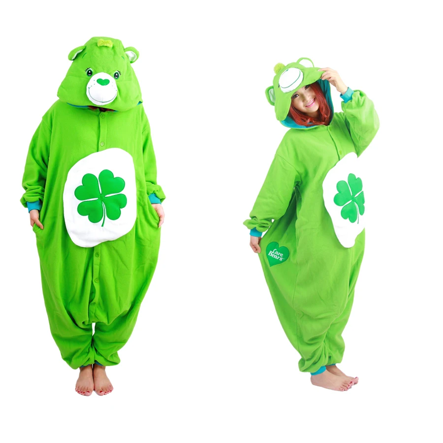New Arrival! Green Four-leaf Clover Lucky Care Bear Cosplay Pajamas Adult Women Men Unisex Onesie One Piece Hooded Party Costume
New Arrival! Green Four-leaf Clover Lucky Care Bear Cosplay Pajamas Adult Women Men Unisex Onesie One Piece Hooded Party Costume