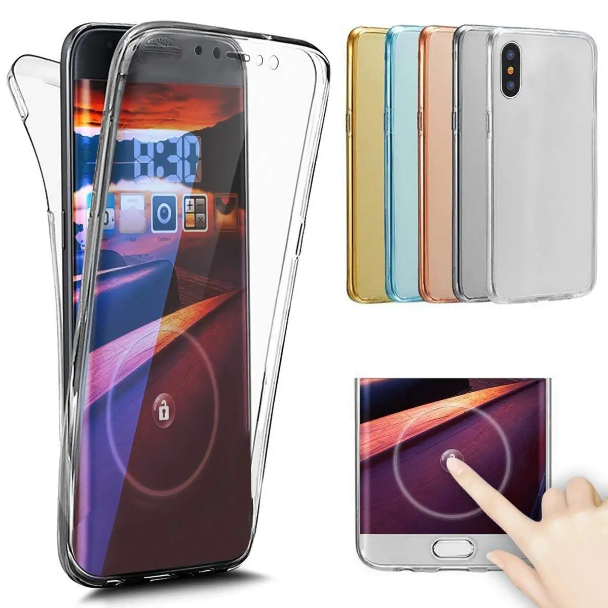 ProElite 360 Degree Soft TPU Transparent Shockproof Case for iPhone 7 6 8 Plus Clear Protective Cover for iPhone XR XS MAX X 5
ProElite 360 Degree Soft TPU Transparent Shockproof Case for iPhone 7 6 8 Plus Clear Protective Cover for iPhone XR XS MAX X 5