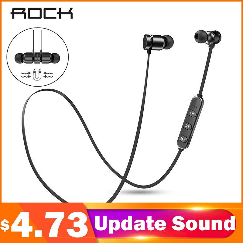 ROCK Update Magnetic Wireless Bluetooth Earphones With Mic Neckband Earbuds Handsfree In-ear Noise Cancelling Headset Sport
ROCK Update Magnetic Wireless Bluetooth Earphones With Mic Neckband Earbuds Handsfree In-ear Noise Cancelling Headset Sport