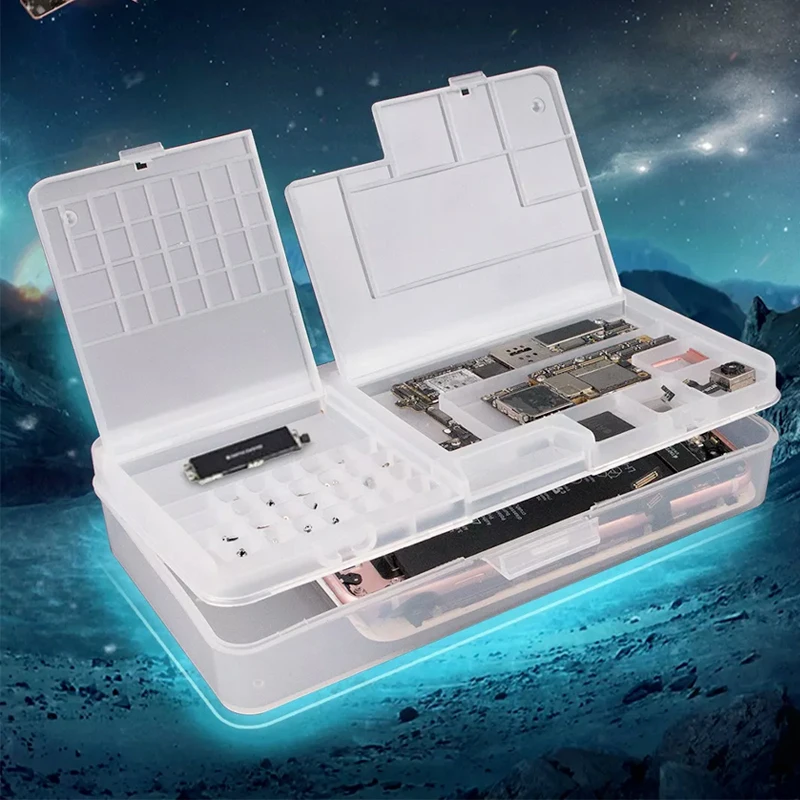 SUNSHINE SS-001A Mobile Phone LCD Screen Mainboard IC Parts Repair Multi-function Storage Box
SUNSHINE SS-001A Mobile Phone LCD Screen Mainboard IC Parts Repair Multi-function Storage Box