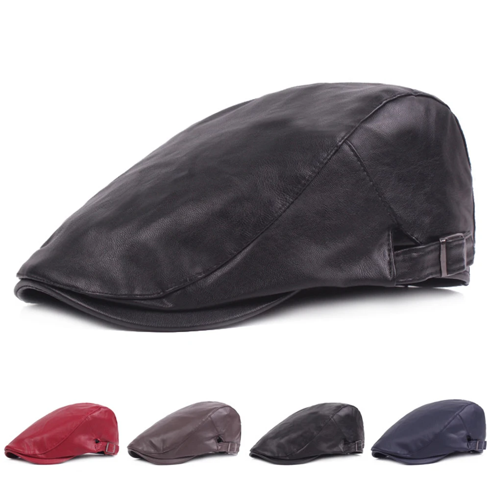 Adjustable Men Leather Gatsby Cap Cabbie Newsboy Beret Ivy Hats Golf Flat Cap Warm Casual 4 Colors Harajuku Streetwear
Adjustable Men Leather Gatsby Cap Cabbie Newsboy Beret Ivy Hats Golf Flat Cap Warm Casual 4 Colors Harajuku Streetwear