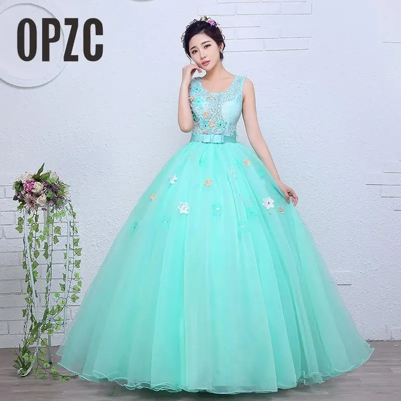 Lace With Flower Organza Colored wedding dress 2019 New Spring and Summer Korean Style Green Princess Gowns vestido de noiva
Lace With Flower Organza Colored wedding dress 2019 New Spring and Summer Korean Style Green Princess Gowns vestido de noiva
