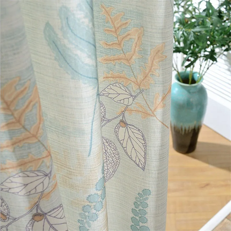 Modern Pastoral American Style Curtain Plant Printing Blackout Curtains Tulle Custom Living Room Bedroom Kitchen Drapes wp088#4
Modern Pastoral American Style Curtain Plant Printing Blackout Curtains Tulle Custom Living Room Bedroom Kitchen Drapes wp088#4