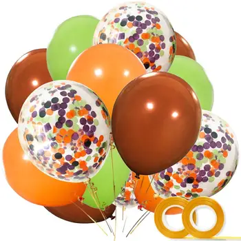 Balloons 40 Pack- 12 Inch Brown Orange Fruit Green Latex Balloons with Confetti Balloon for Party Supplies.
Balloons 40 Pack- 12 Inch Brown Orange Fruit Green Latex Balloons with Confetti Balloon for Party Supplies.