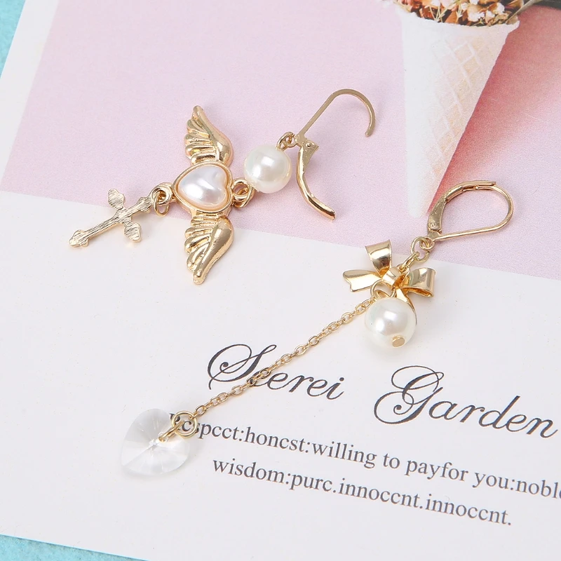 JAVRICK Golden Cross Angle Wing Imitation Pearl Pendant Drop Earrings For Women Jewelry
JAVRICK Golden Cross Angle Wing Imitation Pearl Pendant Drop Earrings For Women Jewelry