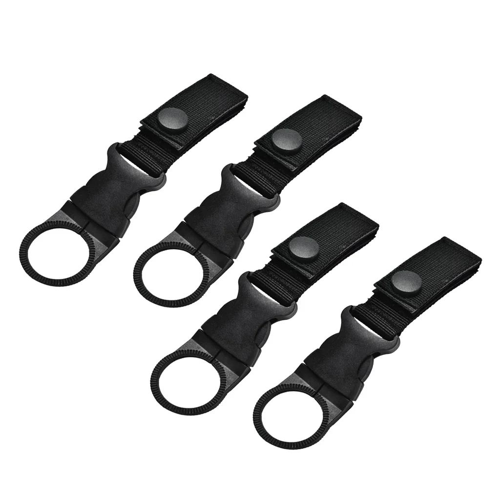 4 Pieces / Set Molle Webbing Buckle Waist Belt Water Bottle Holder for 5cm Belt Use Hiking Camping Travel Backpack Black
4 Pieces / Set Molle Webbing Buckle Waist Belt Water Bottle Holder for 5cm Belt Use Hiking Camping Travel Backpack Black