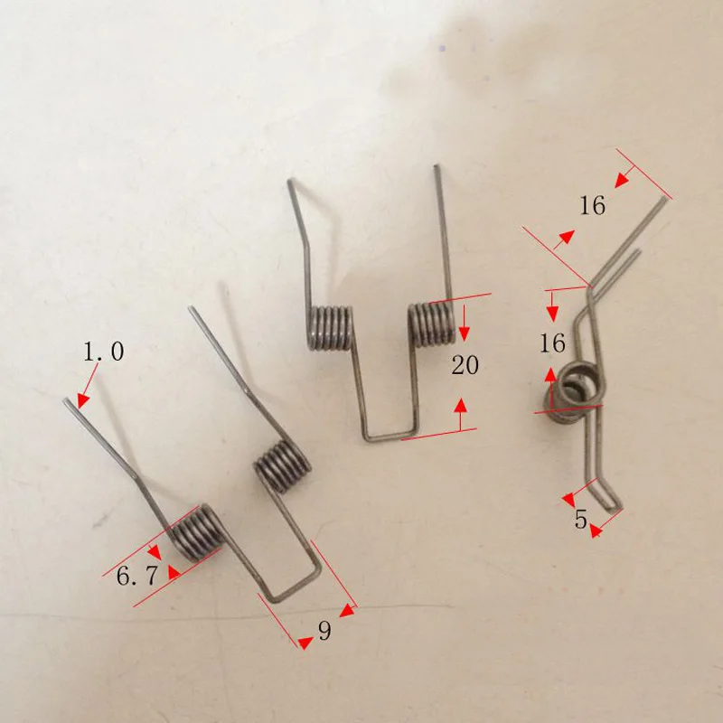 Steel double torsion spring Line diameter 1.0 Outside diameter 6.7 cylinder number 6 Rotary arm spring 30pcs
Steel double torsion spring Line diameter 1.0 Outside diameter 6.7 cylinder number 6 Rotary arm spring 30pcs