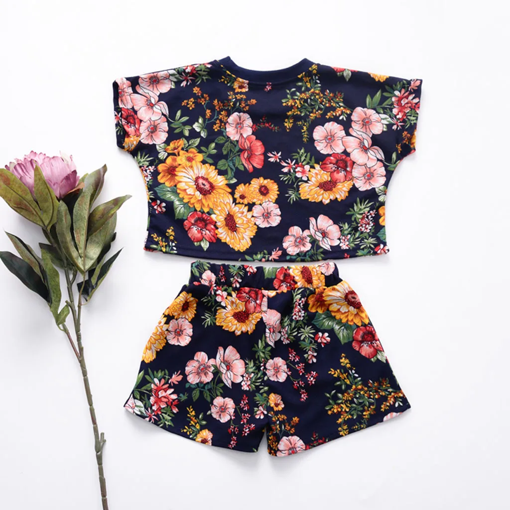 Casual Summer Toddler Girls Clothes Floral Tops Shorts 2pcs Baby Girl Clothing Set Kids Children T Shirts Pants 1 2 3 4 Years
Casual Summer Toddler Girls Clothes Floral Tops Shorts 2pcs Baby Girl Clothing Set Kids Children T Shirts Pants 1 2 3 4 Years