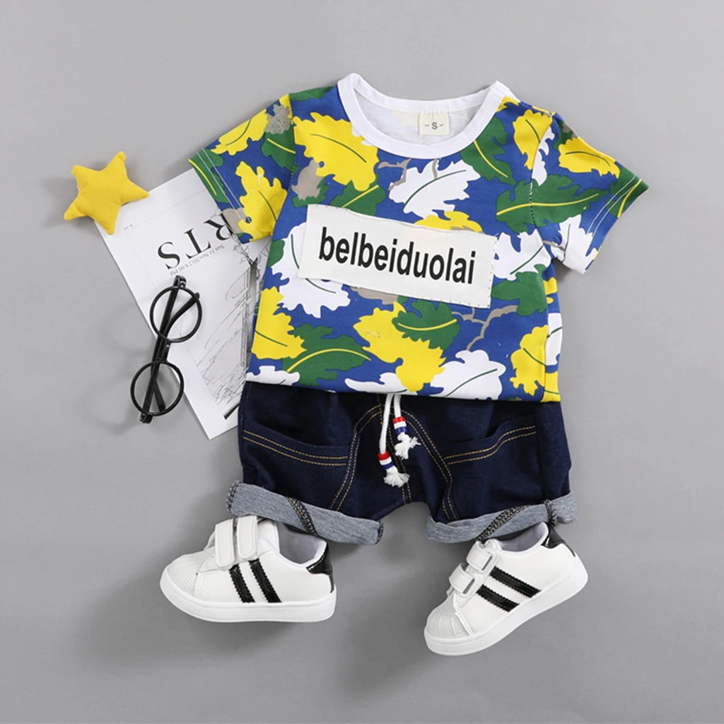 Baby Casual Clothing Set Boy Girl Short Sleeve Camouflage Pattern T-Shirt Pants Soft Cotton Sport Outfit Suit
Baby Casual Clothing Set Boy Girl Short Sleeve Camouflage Pattern T-Shirt Pants Soft Cotton Sport Outfit Suit