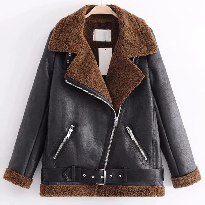 Women Winter Warm Fur Suede Jackets Ruassian Style Velvet Fur Shearling Biker Automotive Jacket Overcoat European Style A050
Women Winter Warm Fur Suede Jackets Ruassian Style Velvet Fur Shearling Biker Automotive Jacket Overcoat European Style A050