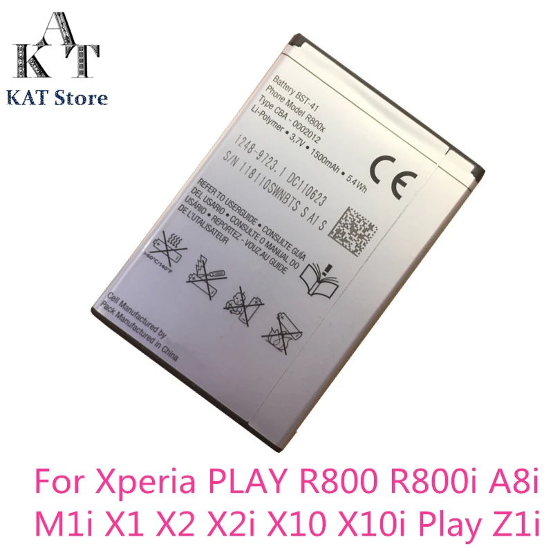 

BST-41 1500mAh Phone Battery For Sony Ericsson Xperia PLAY R800 R800i A8i M1i X1 X2 X2i X10 X10i Play Z1i Battery Replacement