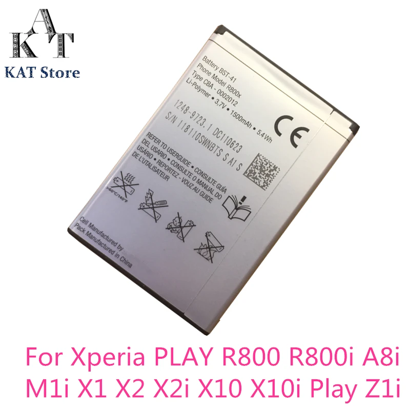 BST-41 1500mAh Phone Battery For Sony Ericsson Xperia PLAY R800 R800i A8i M1i X1 X2 X2i X10 X10i Play Z1i Battery Replacement
BST-41 1500mAh Phone Battery For Sony Ericsson Xperia PLAY R800 R800i A8i M1i X1 X2 X2i X10 X10i Play Z1i Battery Replacement