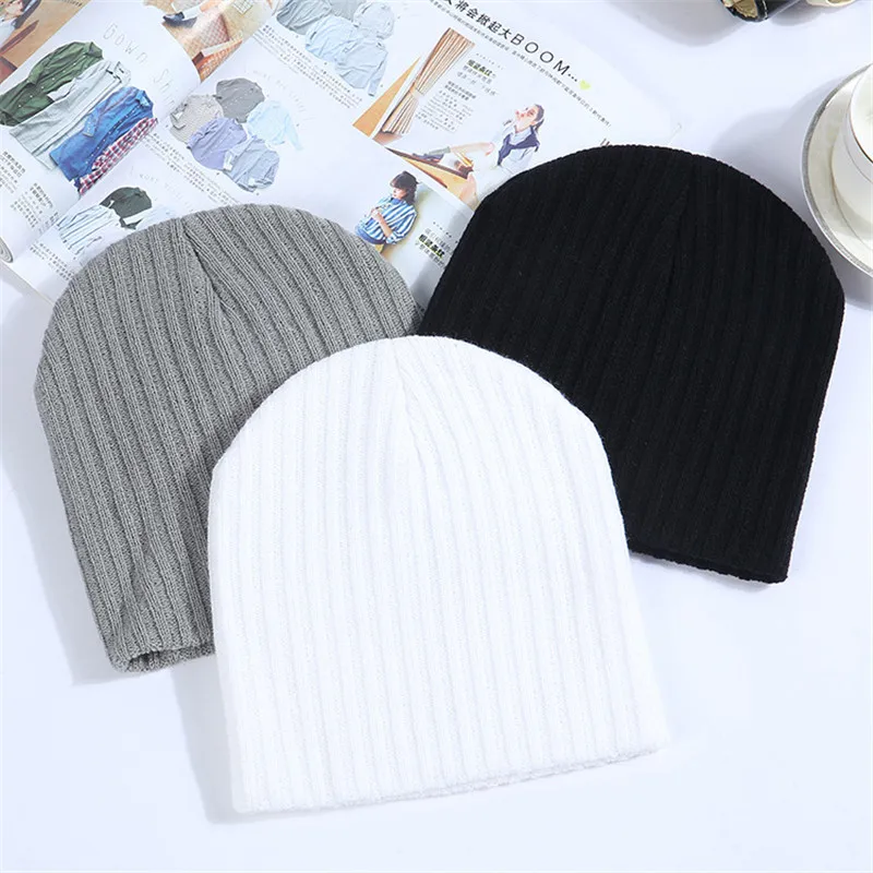 Winter Hats For Women Beanie Cap Solid Warm Hats Knitted Skullies Beanies Man Thick Warm Caps Black Gray White Colors
Winter Hats For Women Beanie Cap Solid Warm Hats Knitted Skullies Beanies Man Thick Warm Caps Black Gray White Colors