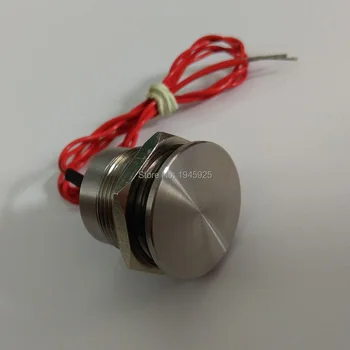 19mm STAINLESS STEEL Momentary normal open NO prolongated pulse touch sensor piezo switch
19mm STAINLESS STEEL Momentary normal open NO prolongated pulse touch sensor piezo switch