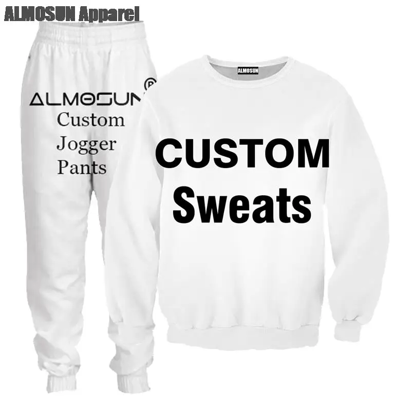 ALMOSUN Customize 3D All Over Print Tracksuits Sweatshirts Hipster Casual Drawstring Pants Sportwear Women Men
ALMOSUN Customize 3D All Over Print Tracksuits Sweatshirts Hipster Casual Drawstring Pants Sportwear Women Men