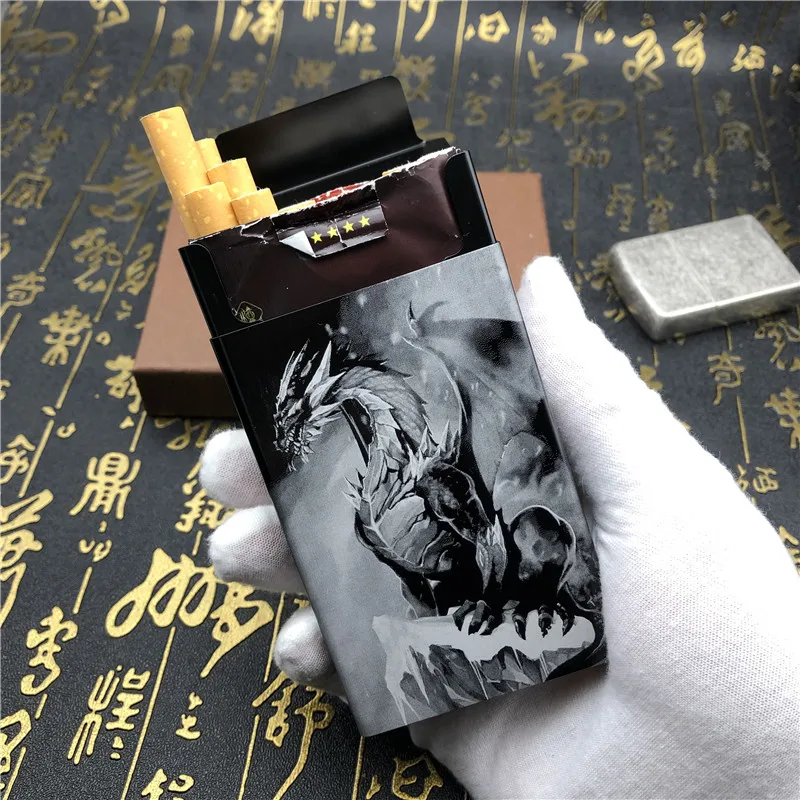 Personalized Customization Western Dragon Cigarette Case Laser Engraved Cigarette Boxes Men Pocket Smoking Automatic Box DIY
Personalized Customization Western Dragon Cigarette Case Laser Engraved Cigarette Boxes Men Pocket Smoking Automatic Box DIY