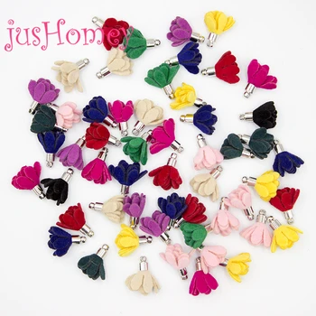 100PCS Mixed Colors SMALL Suede Flower Petal Tassels w/ Silver Tone Cap 15mm Mini Velvet Petal Tassels for DIY Jewelry Making
100PCS Mixed Colors SMALL Suede Flower Petal Tassels w/ Silver Tone Cap 15mm Mini Velvet Petal Tassels for DIY Jewelry Making
