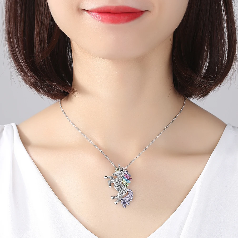 Unicorn Girls Necklace Long Pendant For Female Fashion Vintage Crystal Jewelry neckless Women Accessories C314
Unicorn Girls Necklace Long Pendant For Female Fashion Vintage Crystal Jewelry neckless Women Accessories C314