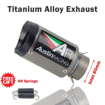 60mm Universal motorcycle exhaust muffler titanium alloy AR exhaust for Honda CBR1000 ZX10R ZX6R r1 r6 S1000rr RSV4 GSXR750 1000
60mm Universal motorcycle exhaust muffler titanium alloy AR exhaust for Honda CBR1000 ZX10R ZX6R r1 r6 S1000rr RSV4 GSXR750 1000