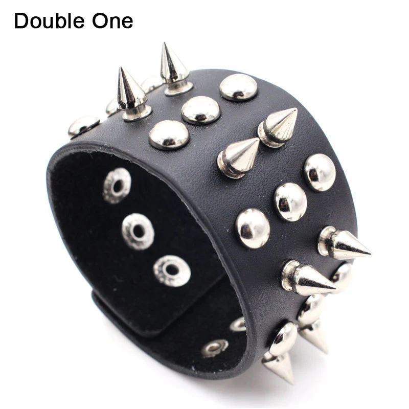 22.5x4.8cm Unisex Vintage Punk Rock Rivet Bangle Leather Wrap Cuff Bracelet Set White Black
22.5x4.8cm Unisex Vintage Punk Rock Rivet Bangle Leather Wrap Cuff Bracelet Set White Black