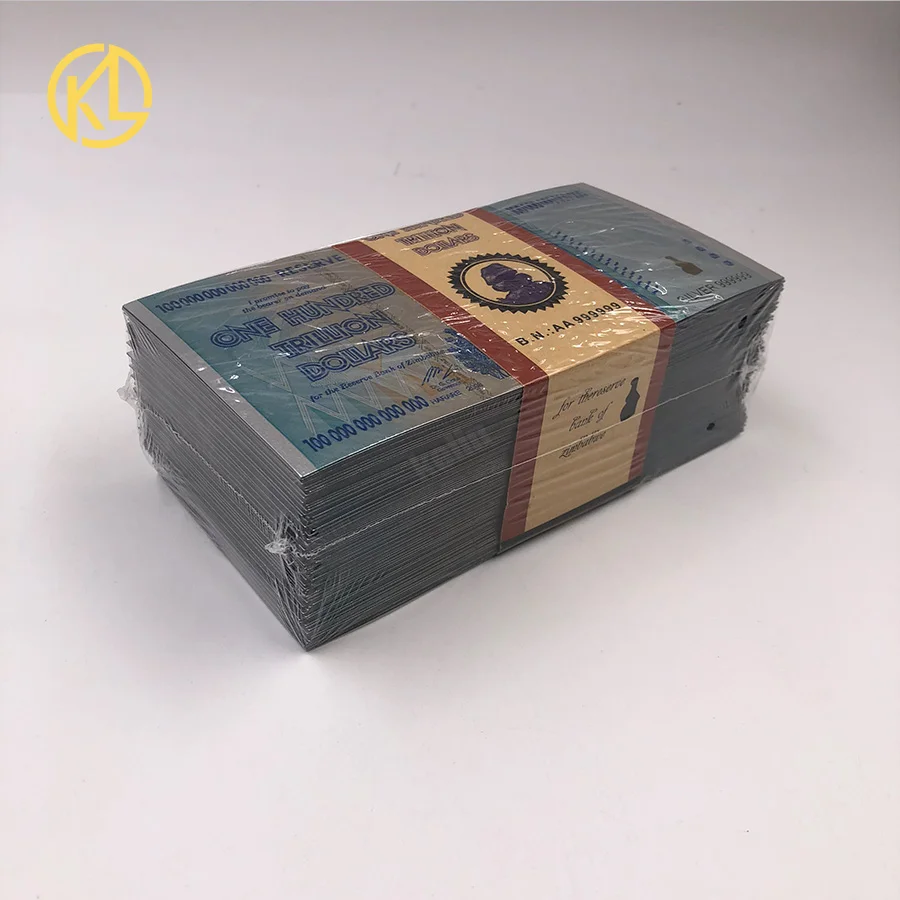 100pcs/lot Zimbabwe 100 Trillion Dollars Banknote Colored Gold Silver Plated Bill Note Fake Money By Fedex Or DHL
100pcs/lot Zimbabwe 100 Trillion Dollars Banknote Colored Gold Silver Plated Bill Note Fake Money By Fedex Or DHL