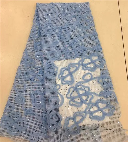 Graceful French tulle embroidery lace fabric african net lace textile with sequins
Graceful French tulle embroidery lace fabric african net lace textile with sequins