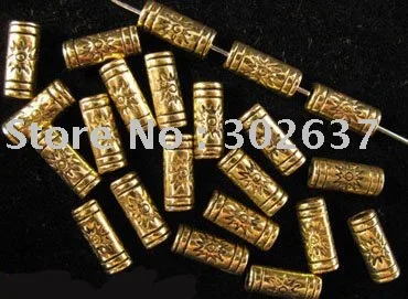 Бесплатная доставка 450 шт Золото под старину сверкающие бусины A614G|spacer beads|tube spacer