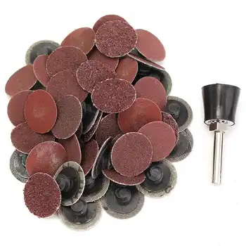 50pcs/set Sanding Disc + Mandrel Shank 1inch/25mm Roll Lock Roloc Type R SANDING DISCS 36/60/80/120/220 Grits For Dremel
50pcs/set Sanding Disc + Mandrel Shank 1inch/25mm Roll Lock Roloc Type R SANDING DISCS 36/60/80/120/220 Grits For Dremel