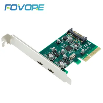 2 ports USB 3.1 Type-C PCI Express expansion Card Add On Card pci-e 4x to USB-C type c USB3.1 Adapter Super Speed 10Gbps
2 ports USB 3.1 Type-C PCI Express expansion Card Add On Card pci-e 4x to USB-C type c USB3.1 Adapter Super Speed 10Gbps