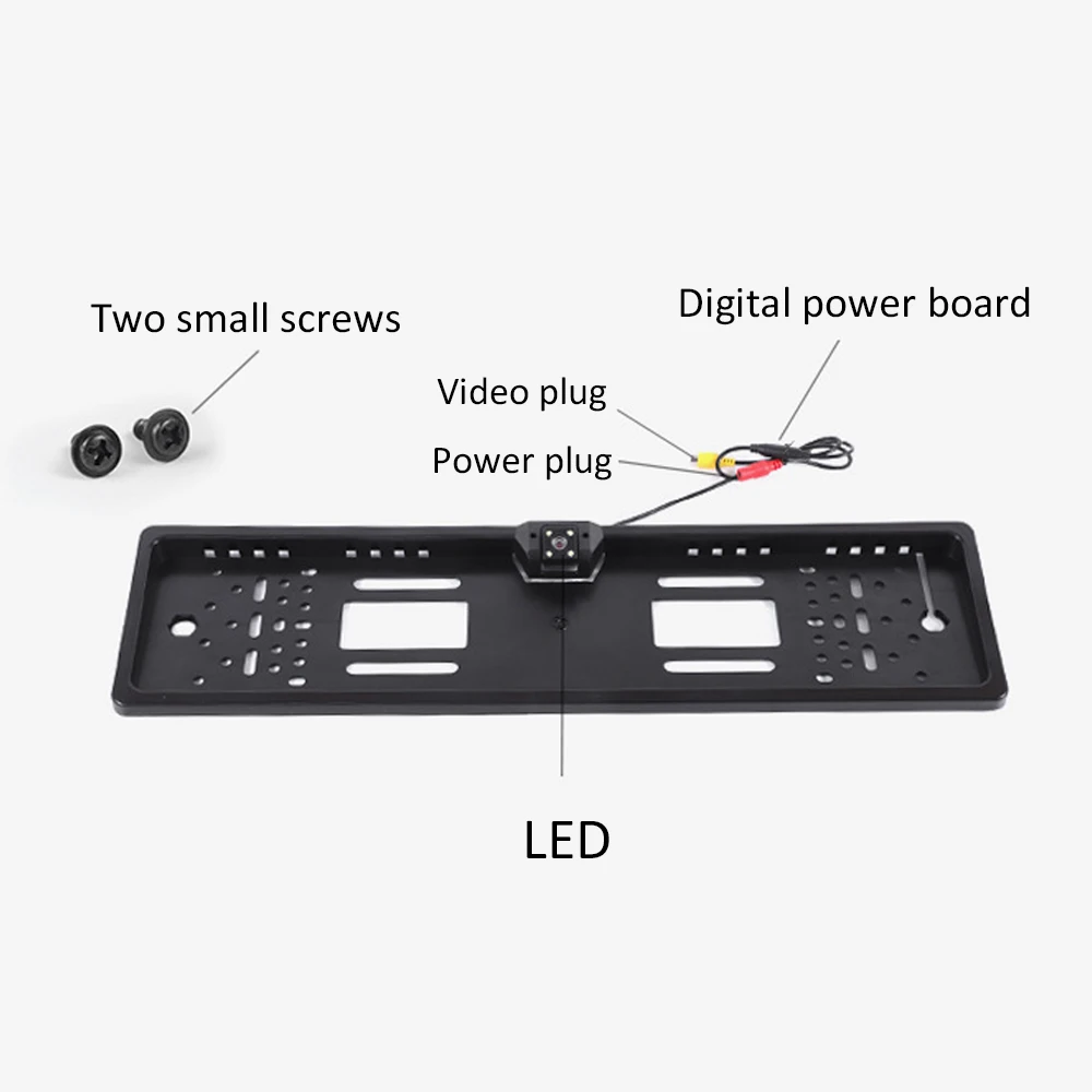 Universal EuropeanCar License Plate Frame Waterproof Night Vision Car Rear View Camera Reversing Camera with 4 Flash LED Light
Universal EuropeanCar License Plate Frame Waterproof Night Vision Car Rear View Camera Reversing Camera with 4 Flash LED Light