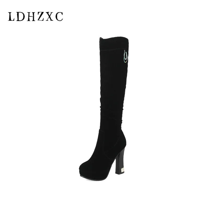 LDHZXC 2018 Strap high heel Block Heel Long Boots Female Knight Over Knee High Ridding Overknee Boots Plus Size 9 10 11
LDHZXC 2018 Strap high heel Block Heel Long Boots Female Knight Over Knee High Ridding Overknee Boots Plus Size 9 10 11